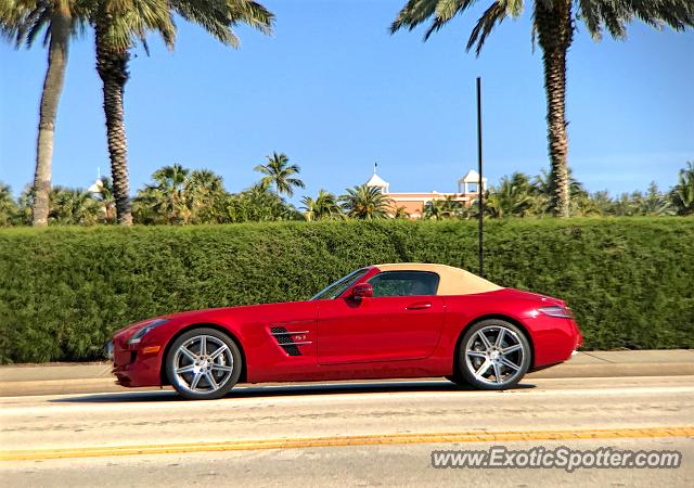 Mercedes SLS AMG spotted in Palm Beach, Florida