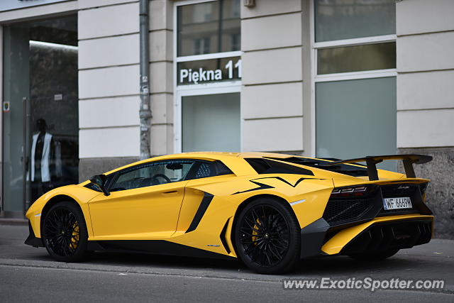 Lamborghini Aventador spotted in Warsaw, Poland