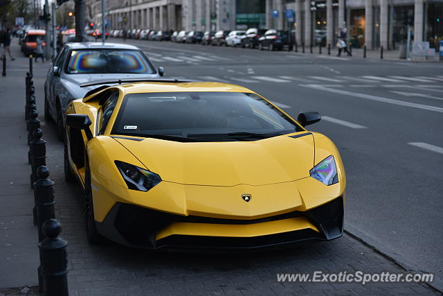 Lamborghini Aventador spotted in Warsaw, Poland