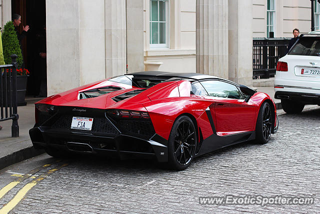 Lamborghini Aventador spotted in London, United Kingdom