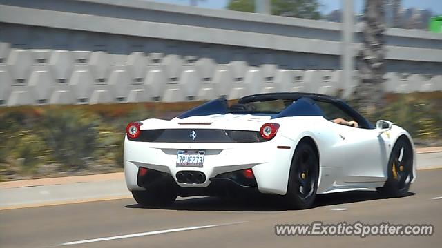 Ferrari 458 Italia spotted in San Diego, California