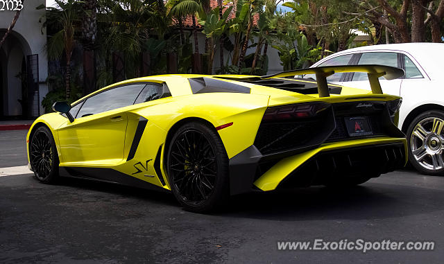 Lamborghini Aventador spotted in Newport Beach, California