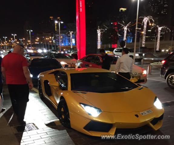 Lamborghini Aventador spotted in Dubai, United Arab Emirates