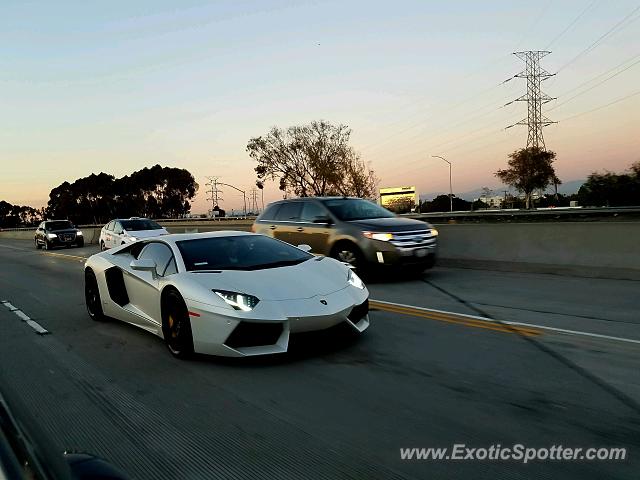 Lamborghini Aventador spotted in Los Angeles, California