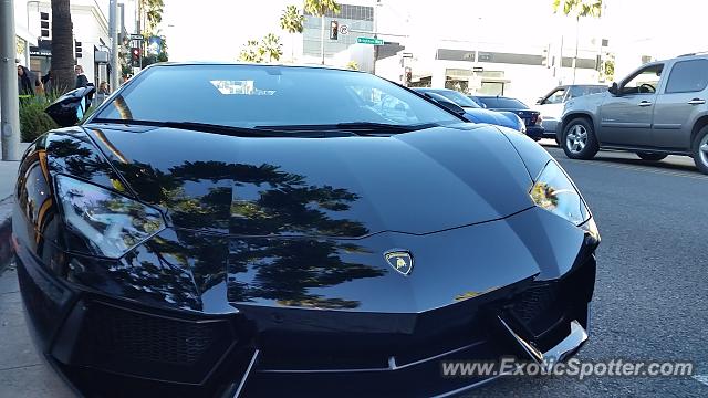 Lamborghini Aventador spotted in Beverly Hills, California