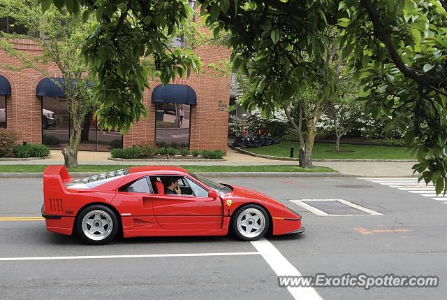 Ferrari F40 spotted in Greenwich, Connecticut