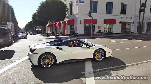 Ferrari 488 GTB spotted in Beverly Hills, California