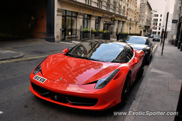 Ferrari 458 Italia spotted in London, United Kingdom