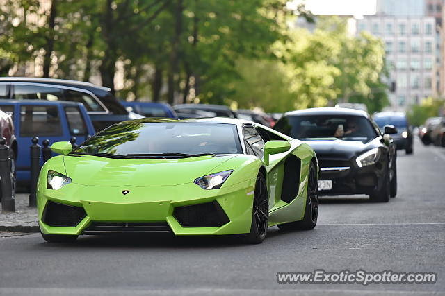 Lamborghini Aventador spotted in Warsaw, Poland