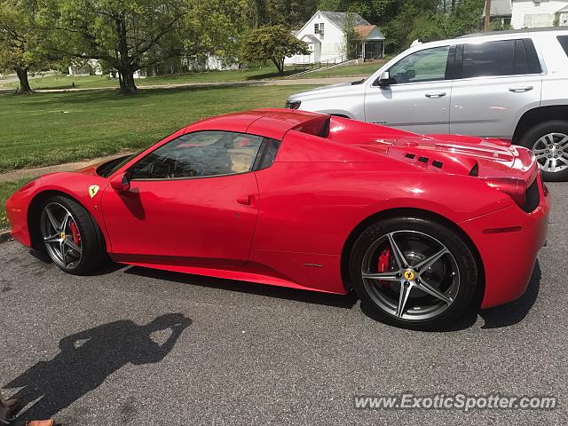 Ferrari 458 Italia spotted in Bowie, Maryland