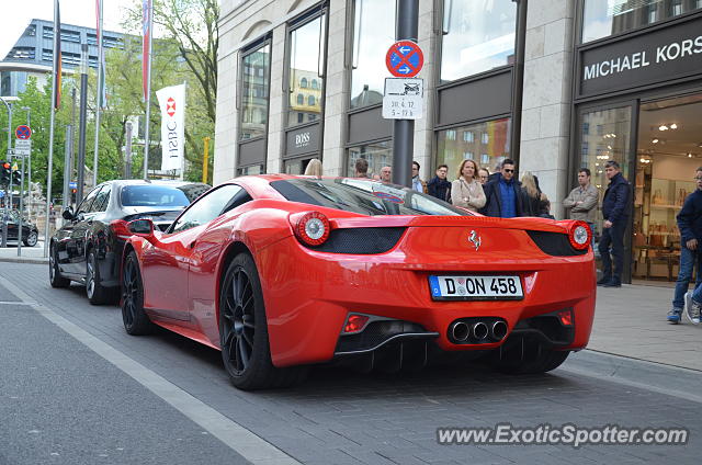 Ferrari 458 Italia spotted in Düsseldorf, Germany