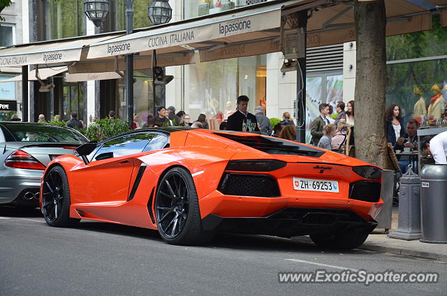 Lamborghini Aventador spotted in Düsseldorf, Germany