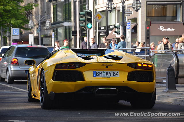 Lamborghini Aventador spotted in Düsseldorf, Germany