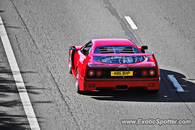 Ferrari F40 spotted in Boston Spa, United Kingdom