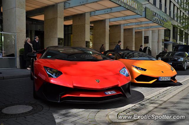 Lamborghini Aventador spotted in Düsseldorf, Germany