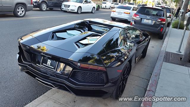 Lamborghini Aventador spotted in Beverly Hills, California