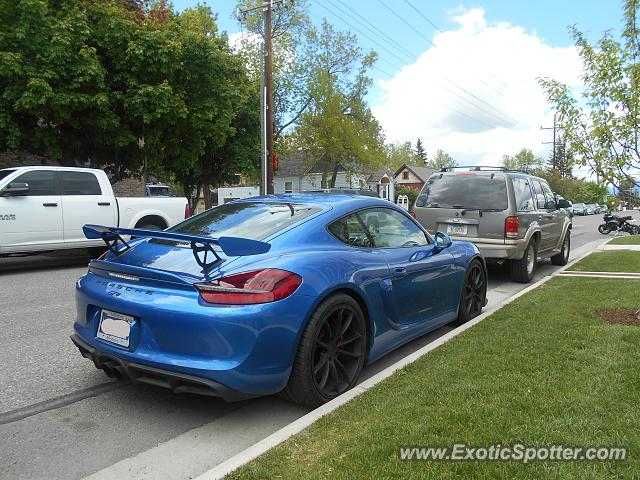 Porsche Cayman GT4 spotted in Bozeman, Montana