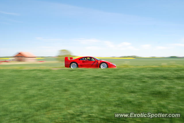 Ferrari F40 spotted in Some field, Sweden