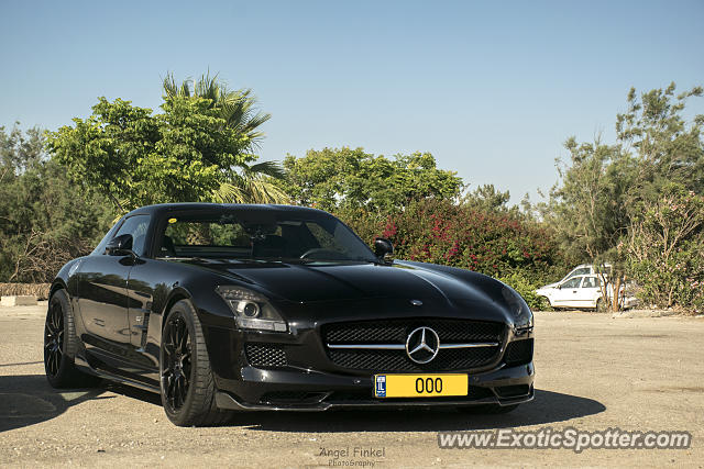 Mercedes SLS AMG spotted in Yakum, Israel