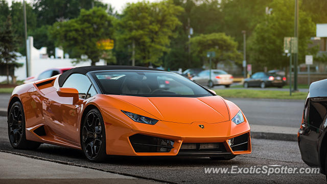 Lamborghini Huracan spotted in Birmingham, Michigan