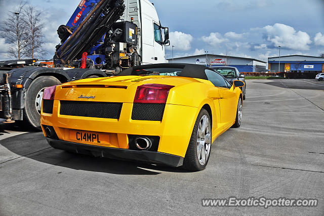 Lamborghini Gallardo spotted in Leeds, United Kingdom