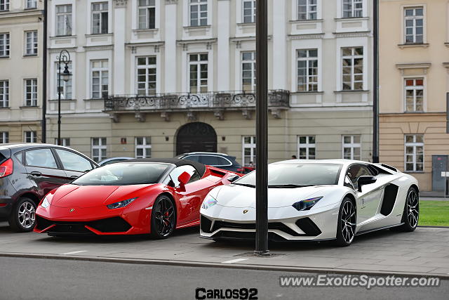 Lamborghini Aventador spotted in Warsaw, Poland