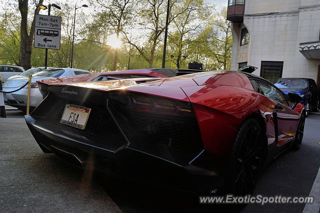 Lamborghini Aventador spotted in London, United Kingdom