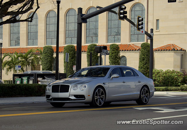 Bentley Flying Spur spotted in Palm Beach, Florida