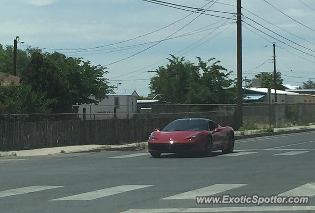 Ferrari 458 Italia spotted in Albuquerque, New Mexico