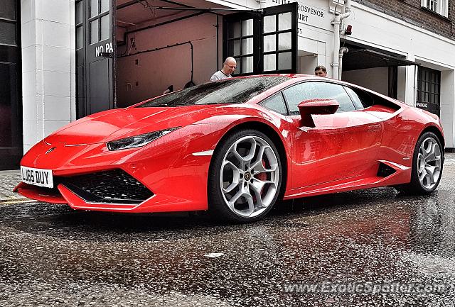 Lamborghini Huracan spotted in London, United Kingdom