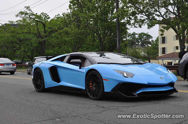 Lamborghini Aventador spotted in Greenwich, Connecticut