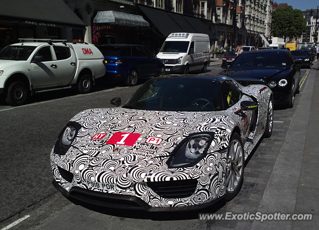 Porsche 918 Spyder spotted in London, United Kingdom