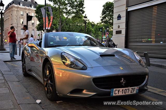 Ferrari California spotted in Paris, France