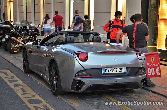 Ferrari California spotted in Paris, France