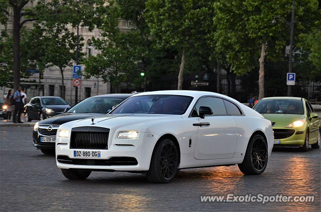 Rolls-Royce Wraith spotted in Paris, France