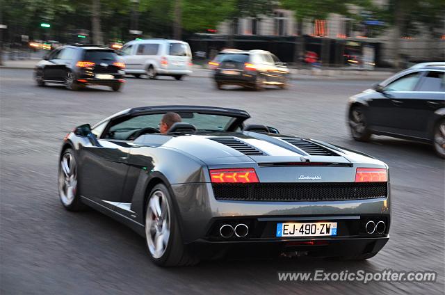 Lamborghini Gallardo spotted in Paris, France