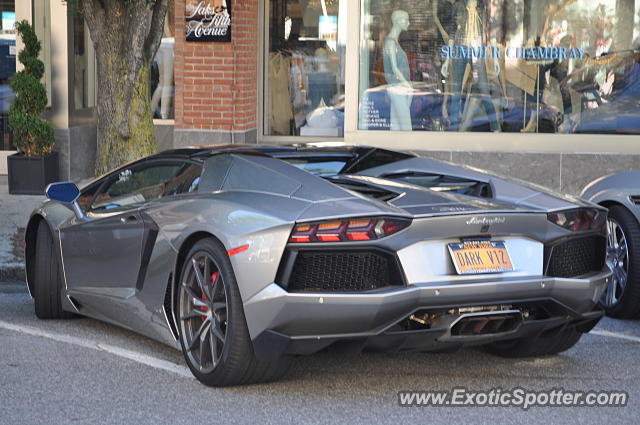 Lamborghini Aventador spotted in Greenwich, Connecticut