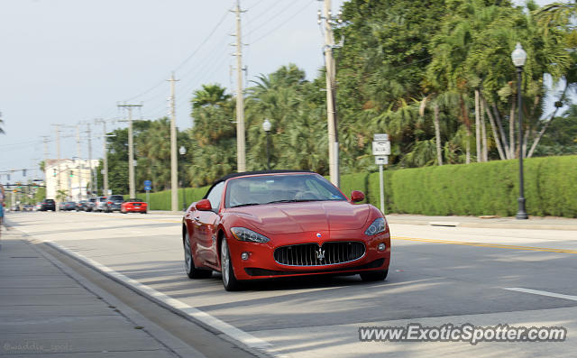 Maserati GranCabrio spotted in Palm Beach, Florida