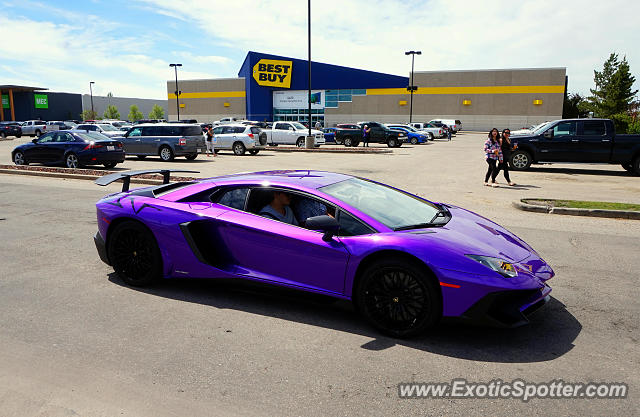 Lamborghini Aventador spotted in Edmonton, Canada