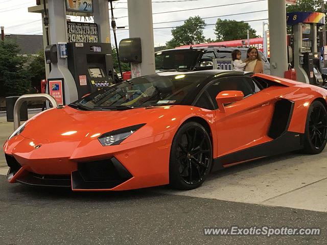 Lamborghini Aventador spotted in Hewlett, New York