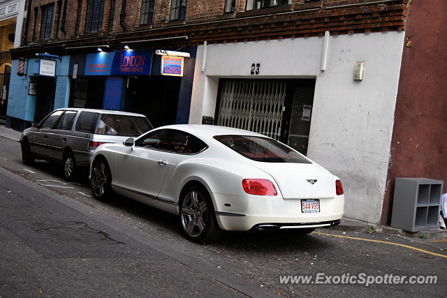 Bentley Continental spotted in London, United Kingdom