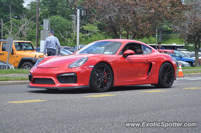 Porsche Cayman GT4 spotted in Greenwich, Connecticut