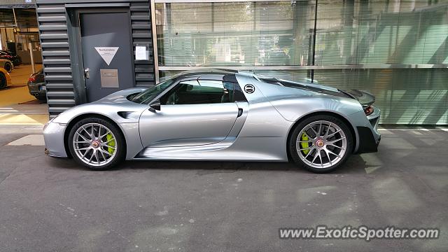 Porsche 918 Spyder spotted in Stuttgart, Germany