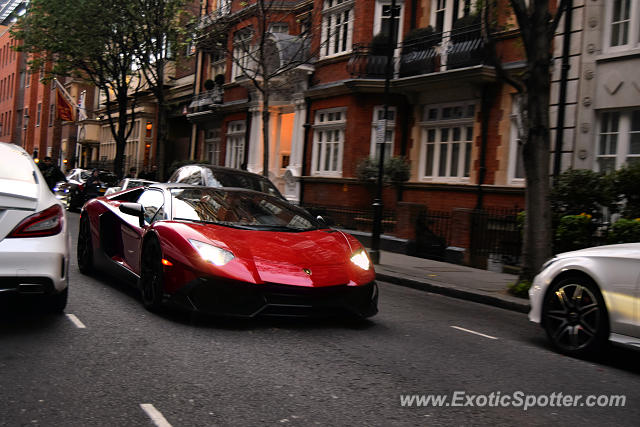 Lamborghini Aventador spotted in London, United Kingdom