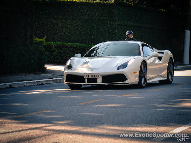 Ferrari 488 GTB spotted in São Paulo, Brazil