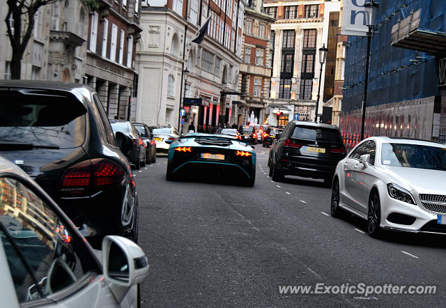 Lamborghini Aventador spotted in London, United Kingdom