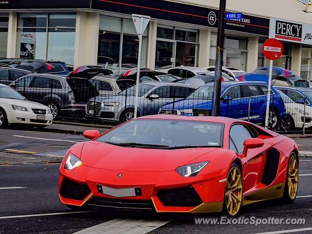 Lamborghini Aventador spotted in Auckland, New Zealand