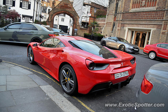 Ferrari 488 GTB spotted in London, United Kingdom