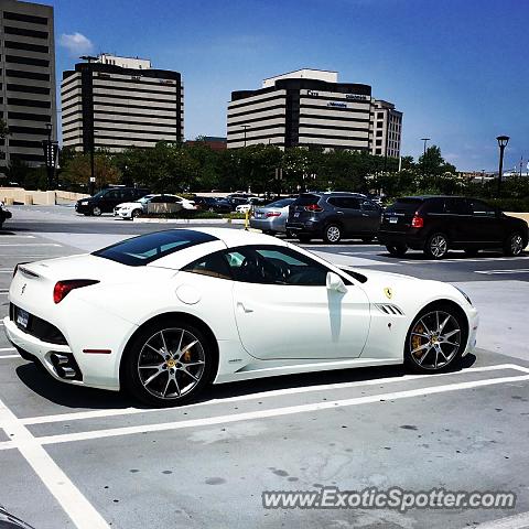 Ferrari California spotted in Tysons Corner, Virginia