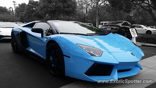 Lamborghini Aventador spotted in Newport Beach, California